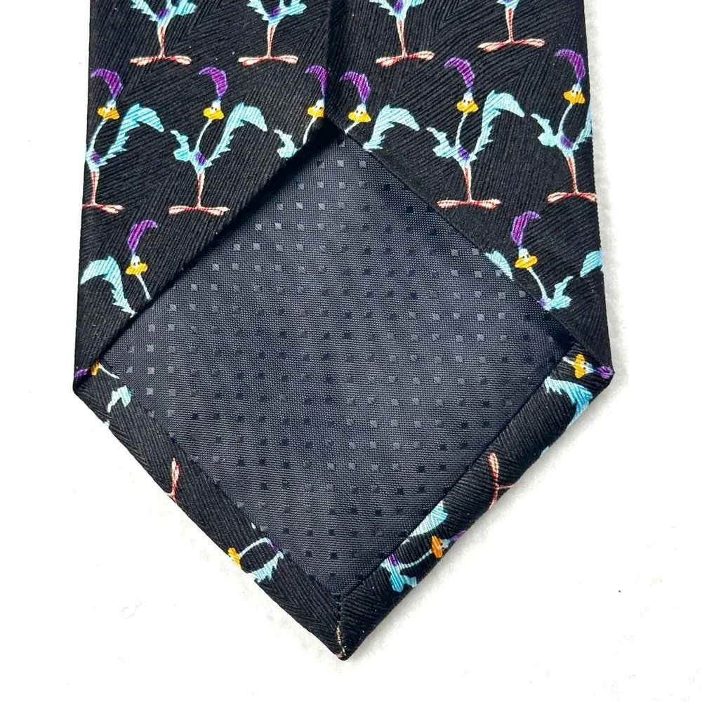 Official Looney Tunes Wile E. Coyote and Roadrunner Silk Neck Tie